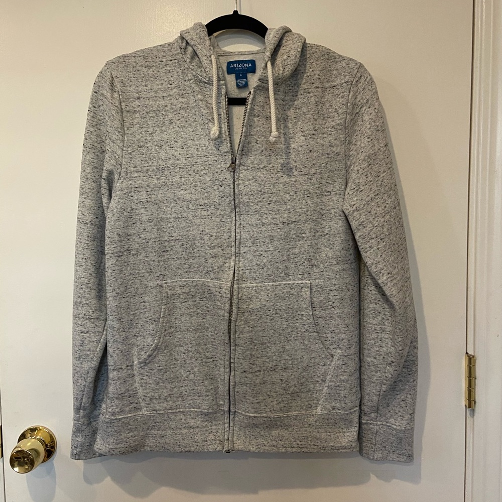 Arizona Heather Gray Zip-up Hoodie